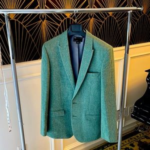 ASOS men’s two piece skinny fit suite in sage green